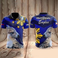 Eagles Polo Shirt Fraternal 2023 Eagles Polo Shirt for Men Full Sublimation