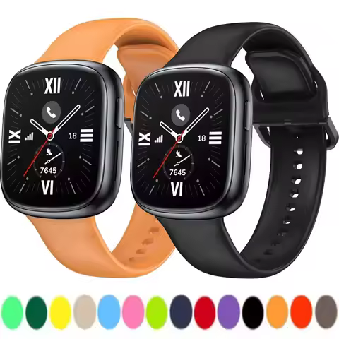Soft Silicone Strap for Honor Watch 4 Comfortable Breathable Replacement Wristband for Huawei Honor 