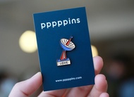 愛情雷達 琺瑯別針