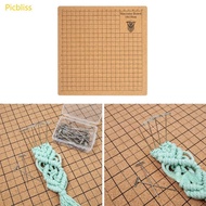 Picbliss Portable Weaving Board Kit Lightweight Braiding Crafting Mat for String