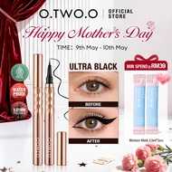 O.TWO.O Gold Eyeliner Pen Waterproof Long Lasting Black Eyeliner Pen Kalis Air Hitam