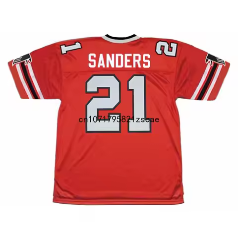 Deion Sanders Jersey 21 America Atlanta Retro Football Jerseys 10 Steve Bartkowski Jersey 4 Brett Fa