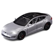 1/24 Model S Toy Cars Alloy Diecast Model Car, Pull Back Model S Model Car with Light, Diecast Model