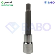 MATA Hex BIT SOK KEY EYE 1/2" 8x100 mm L HEX BIT SOCKET LONG KEY