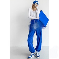 High Waist Elastic Breathable Cuffed Sweatpants for Women - Perfect for Dancing