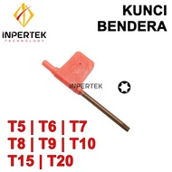 Kunci Bendera T8 Bintang Screw Holder Bubut Facemill Milling Wrench T 8
