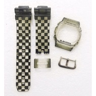 Bnb Gshock DW5600 CHECKERBOARD GLOSS Strap Besel Casio G-shock