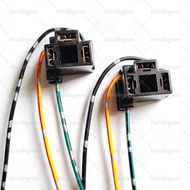 2Pcs High Quality H4 Socket Connector Adapter Wiring Harness H4 Headlight Bulbs Base Female Plug