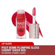 REVOLUTION Pout Bomb Plumping Gloss Cherry Sheer Red
