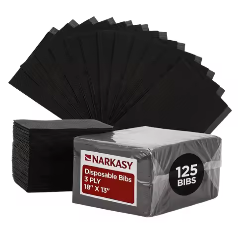 30/50/125/250PCS Black Disposable Tattoo Clean Pad Black Tattoo Bib Table Covers Clean Patient Denta