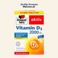 Doppelherz Vitamin D3 2000 IE – Original German Immune System, Bones & Muscles