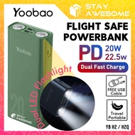 YOOBAO Powerbank 20000mAh Powerbank Fast Charging Powerbank PD 22.5W H2Q Powerbank Type C Powerbank 