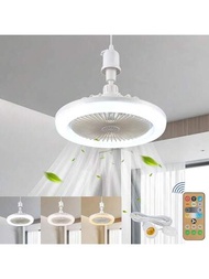 Ventilador de techo con luz led, 3 modos de iluminacion
