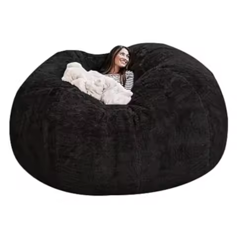 Bean BagBig Huge Giant Bean Bag Chair for Adults No Filler Bean Bag Chair for Adults Comfy Fluffy Gi