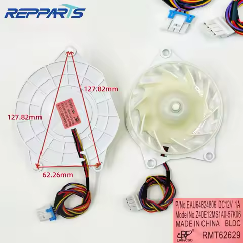 New EAU64824806 DC12V 1A Cooling Fan For LG Refrigerator Fridge Radiator Freezer Parts