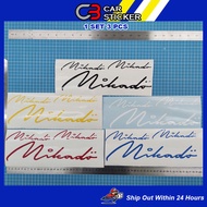 Mikado Signature Car Sticker / 1set 3pcs / cs324