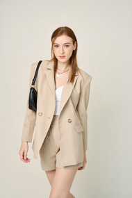 mini.m เสื้อสูท Hope Blazer 8 สี *pre order เฉพาะสี classic brown + Vanilla beige ส่ง 15/9