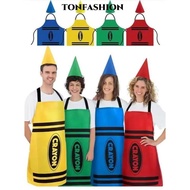 TONFASHION Crayon Themed Gnome Set, Colorful Cleaning Crayon Apron,  Fancy Dress Funny Art Craft Act