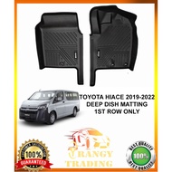 Toyota Hiace Commuter / Commuter Deluxe / GL Grandia 2007 to 2025 OEM / EXCELLENT Deep Dish Matting 