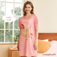 Young Hearts Young Curves Hamster with Butter and Bread Sleep Dress C01-P01261