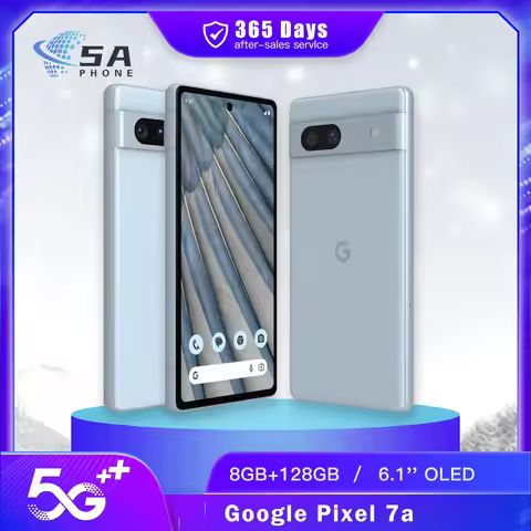 Original Google Pixel 7A 5G Mobile Phone NFC 8GB+128GB 90Hz OLED 6.1" 64MP+13MP 4K@60fps Tensor G2 O