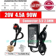 LENOVO Ideapad 20V 4.5A 5.5*2.5mm 90W G470 Z575 Z580 G460 Z585 Laptop Adapter