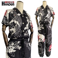 HOLOUN โตเกียว Revengers อะนิเมะเครื่องแต่งกายคอสเพลย์ Haruki Hayashida Pah-คางเสื้อ2ชิ้นชุดลำลองดอก