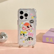 飛天小女警甜心出任務冰川抗黃防摔MagSafe iPhone繩掛手機殼