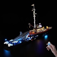 Nitemode LED Light Kit Compatible with Lego Jaws 21350, Upgraded Brightness Adjustable Lighting Acce