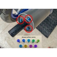 GR5 Titanium Bolts Fiz Rknalpot contains 3 bolts