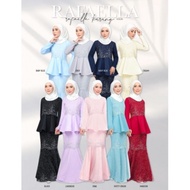 Rafaella Peplum Lace Exclusive. 9130 Rafaella Peplum Lace. Baju Kurung Peplum Lace Sulam. Baju Tunan