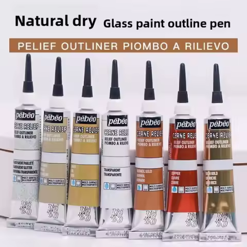 PEBEO Acrylic Paint 20ML Waterproof Acrylic Paint Tube for Wood/Canvas/Fabric Painting Glass Pigment