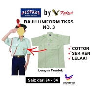 BAJU KEMEJA TKRS SEKOLAH RENDAH - B703 | UNIFORM TUNAS KADET REMAJA HIJAU MUDA