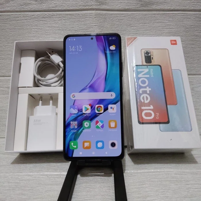 Xiaomi Redmi Note 10 Pro Ram 8/128 GB Fullset Second Seken Bekas Murah Original Ex Garansi Resmi