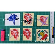 Apachee Designs Sticker Cutting Overlapping Reflective #apachee #junior #apacheejunior #apache