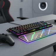 AULA Win 60HE Mechanical Keyboard, Magnetic Switches, Black, RGB, Customizable, For FPS  Papan Kekun