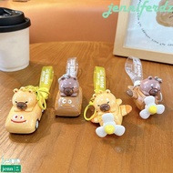 JENNIFERDZ Capybara Doll Fighter Keychain, Cartoon Cute Capybara Car Pendant, Creative UV Electropla