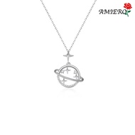 Planet With Diamond Necklace Planet Necklace Diamond Planet Necklace