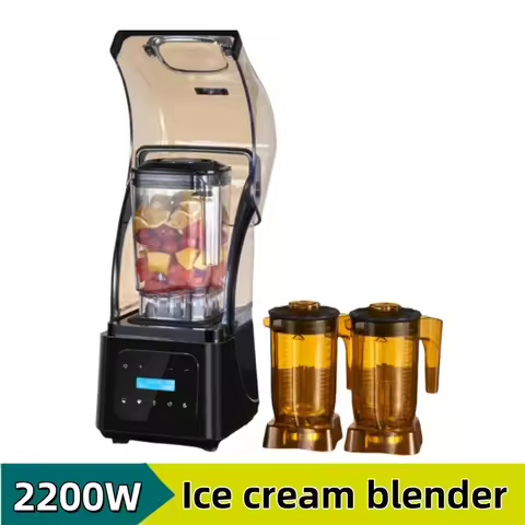 Hot-Selling Professional Soundproof Ice Shake Blender 2200W Commercial Milk Tea Shop Equipment Milks