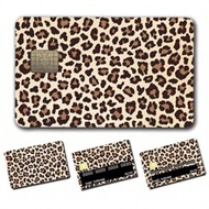 4pcs/Set Leopard Print Credit Card Skin, Credit Card Protective Cover, Bubble-Free Ultra-Thin Credit