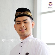 Peci Songkok Kopiah Embroidered Mango Two Height 9 Adults Children No. 5-9 Black Jombang
