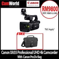 Canon XA55 Professional UHD 4k Camcorder With Canon Pro Dv Bag(Canon M'sia Warranty)