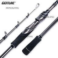 Goture Ninja Telecc ตกปลา1.8M 2.1M 24T คาร์บอนไฟเบอร์หมุนเร็วพลัง M คันเบ็ดตกปลา7-25G Hengkang01-Cb 