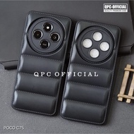 poco C75 Case Macaron Black Motif Pillow Case Jacket 3D poco C75