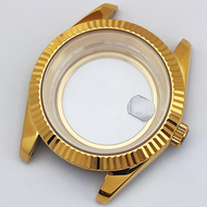 Mens Case 40mm Watch Case 904L Stainless Steel Sapphire Glass Waterproof Case Fits Miyota 8285 Movem
