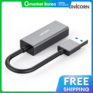 Unicorn | Unicorn Usb3.2 Gen1 Type-A Gigabit Wired Lan Card s Aluminum Body Clan-1000Ga