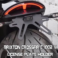 For Brixton Crossfir C1002V C 1002V Motorcycle Tail Mount License Plate Bracket Rear Bracket Accesso