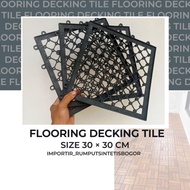 alas plastik lantai kayu | flooring decking tile size 30×30 cm