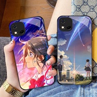 CK-103 Your Name HD Glass Casing for Realme C20 C20A C11 OPPO A16E A16K A93 Reno 4 4F F17 Lite Pro