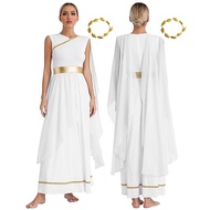 Yeahdor Roma Costume Womens 2 Piece Gorgeous Empress Toga Dress Sexy Costume Set